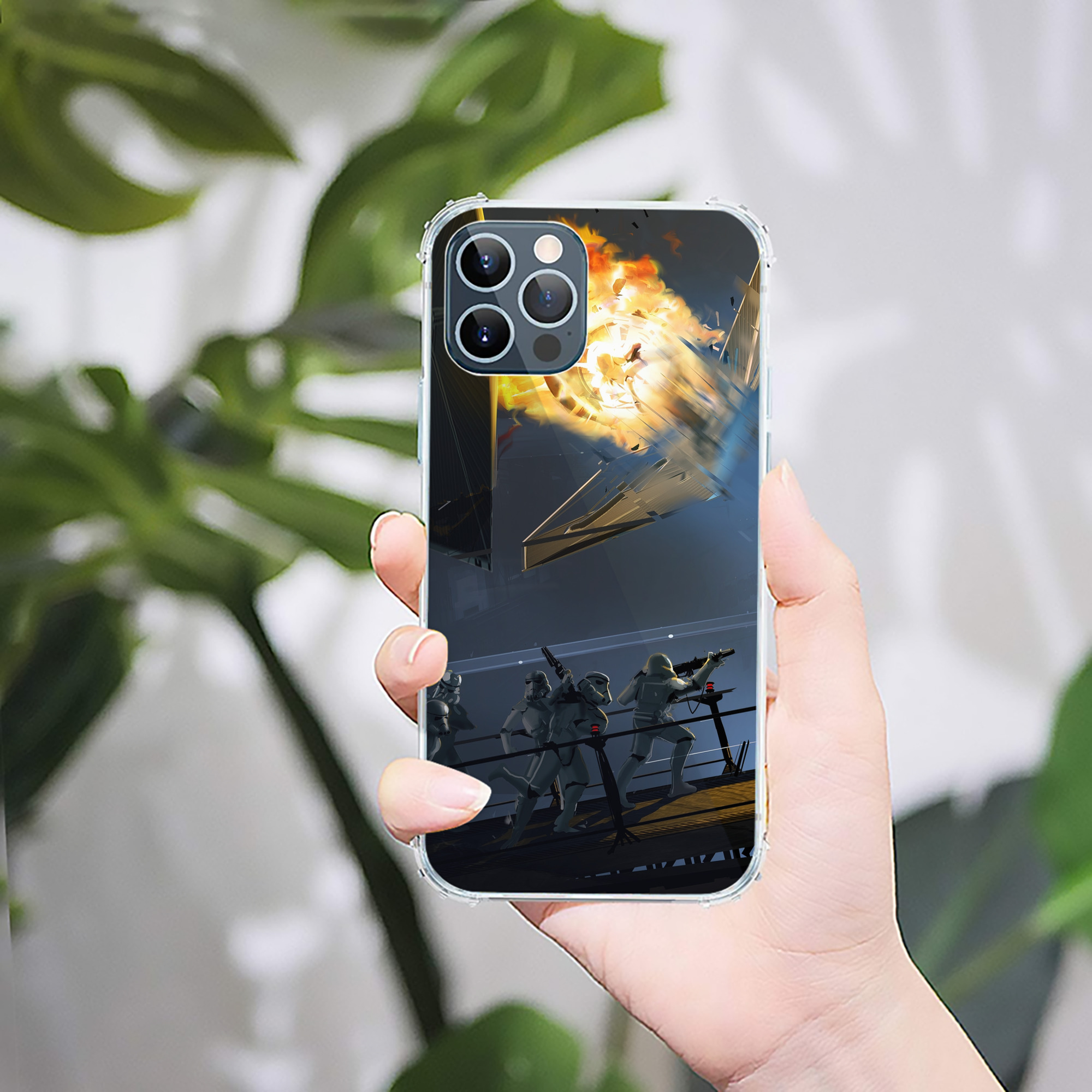 （画像用） スター・ウォーズ Star Wars 【iPhone 12シリーズ対応】透明スマホケース（クリアソフトケース）
